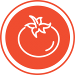 Red tomato icon